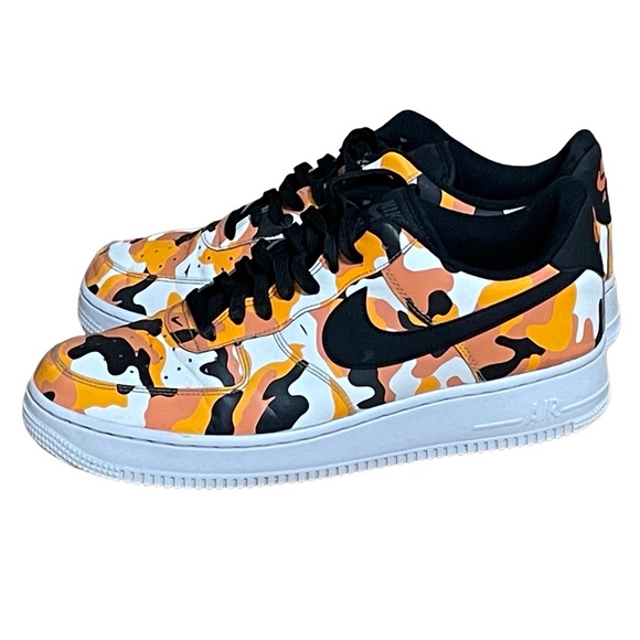 Nike Air Force 1 17 LV8 Country Camo Pack Camo Orange Size 10.5 Men Pre-owned - Picture 1 of 7